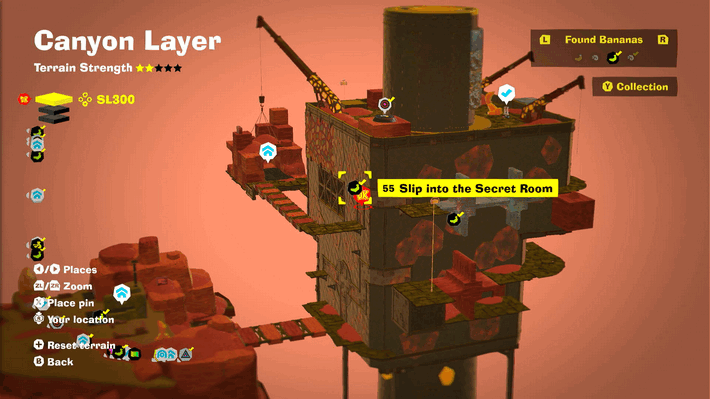 Slip into the Secret Room Banandium Gem Map Location