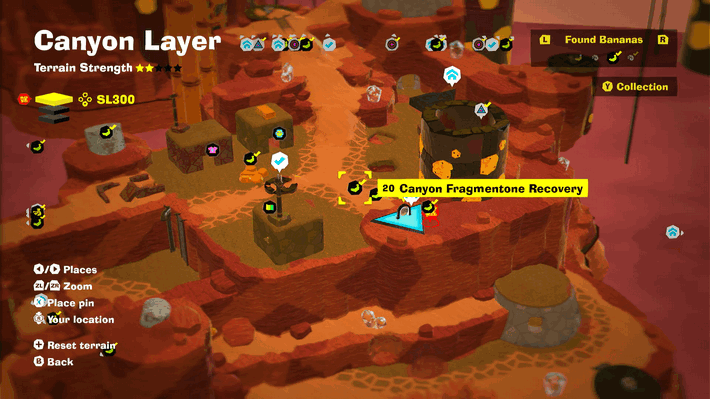 Canyon Fragmentone Recovery Banandium Gem Map Location