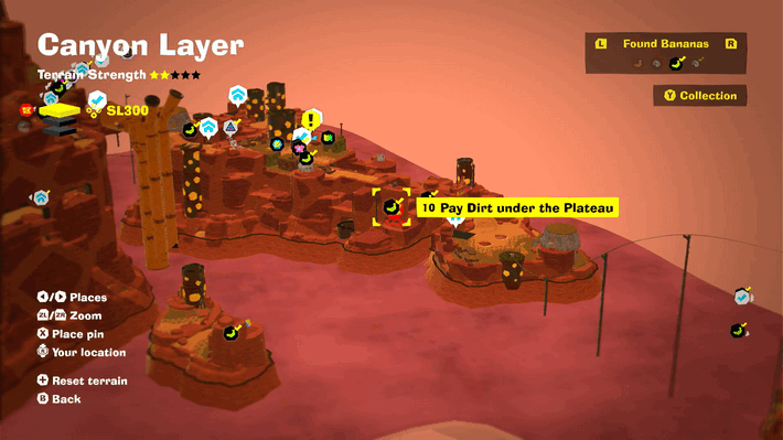 Pay Dirt under the Plateau Banandium Gem Map Location