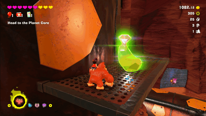 High Shelf Down Below Banandium Gem Overworld Location