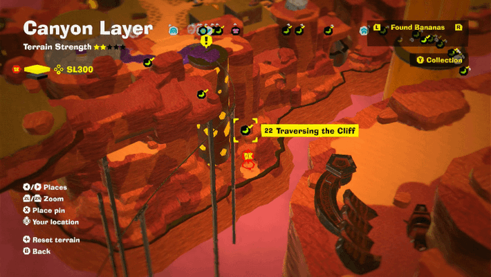 Traversing the Cliff Banandium Gem Map Location