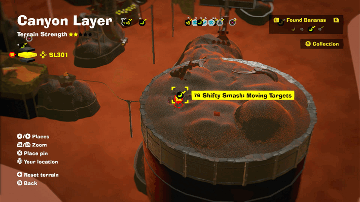 Shifty Smash Moving Targets Banandium Gem Map Location