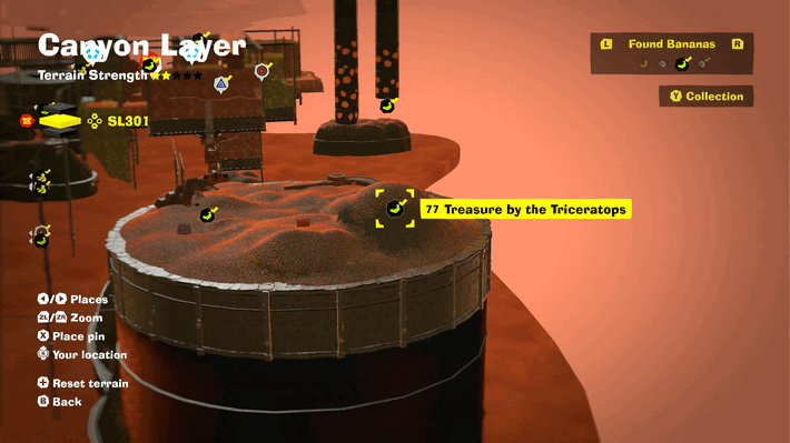 Treasure by the Triceratops Banandium Gem Map Location