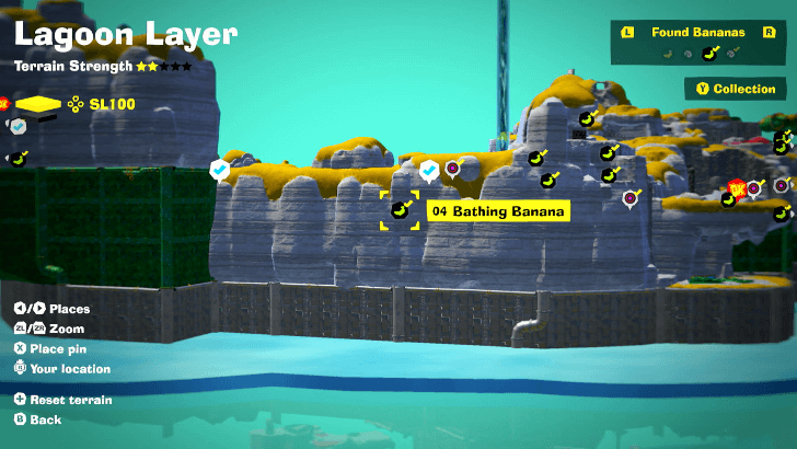 Bathing Banana Banandium Gem Map Location