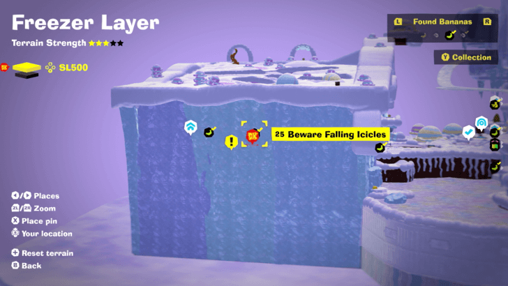 Beware Falling Icicles Banandium Gem Map Location