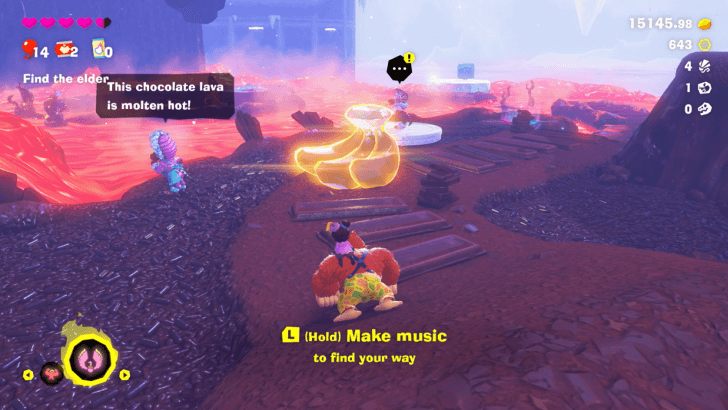 Through Coolstripe Cavern Banandium Gem Overworld Location