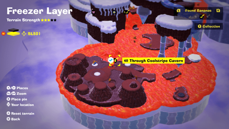 Through Coolstripe Cavern Banandium Gem Map Location