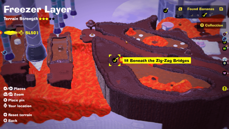 Beneath the Zig-Zag Bridges Banandium Gem Map Location