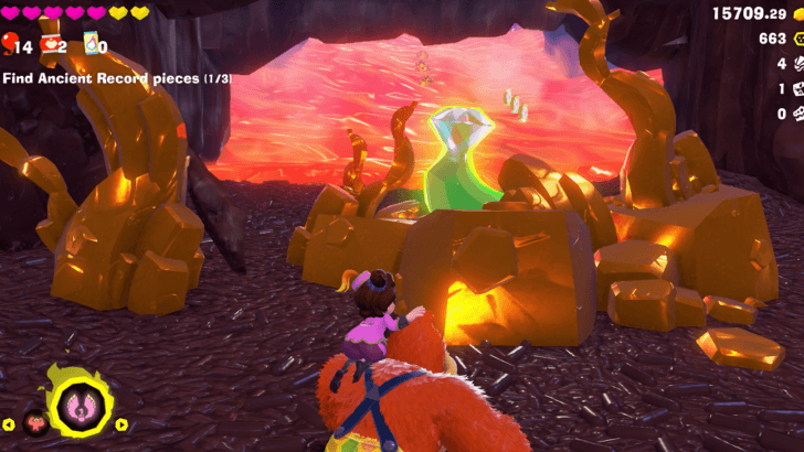 Beneath the Zig-Zag Bridges Banandium Gem Overworld Location