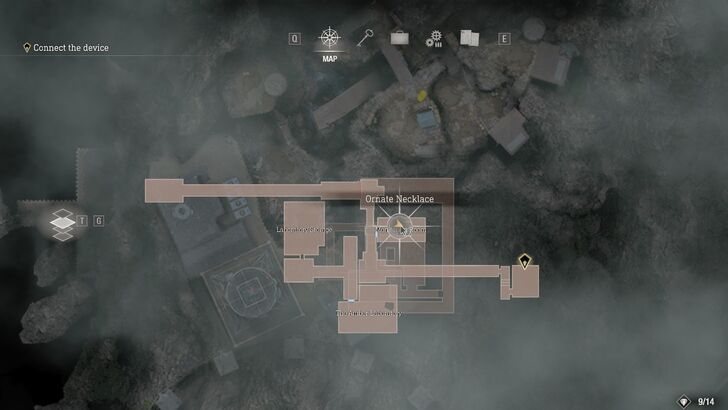 Resident Evil 4 - Chapter 6 Treasure Ornate Necklace Map