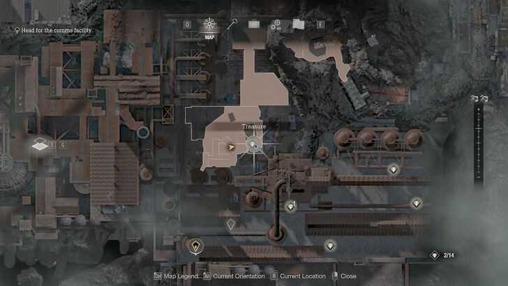 Resident Evil 4 - Chapter 6 Treasure Red Beryl Map