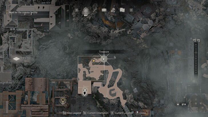 Resident Evil 4 - Chapter 6 Treasure Crystal Ore Map