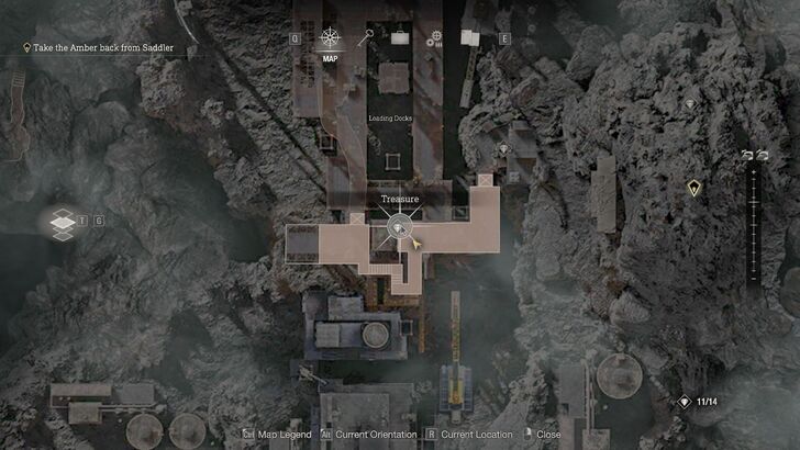 Resident Evil 4 - Chapter 7 Treasure Staff of Royalty Map