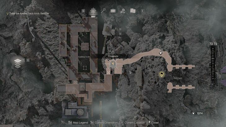 Resident Evil 4 - Chapter 7 Treasure Justitia Statue Map