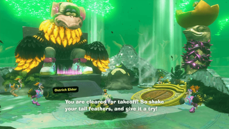 Speak to the Ostrich Elder in Forest Layer