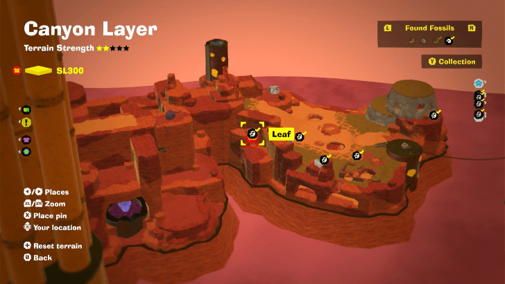 Leaf 23 Fossil Map Location