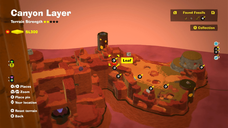 Leaf 25 Fossil Map Location