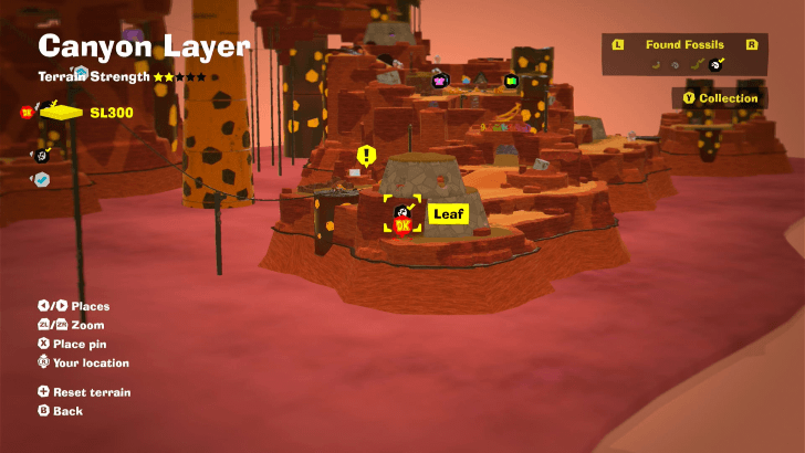 Leaf 8 Fossil Map Location