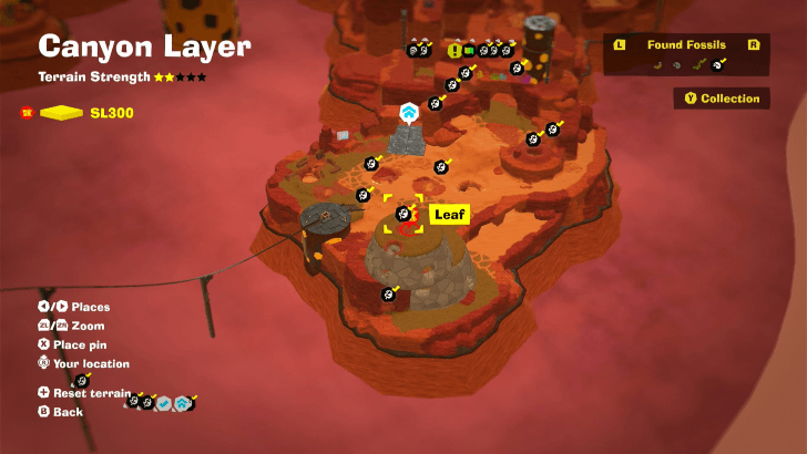 Leaf 5 Fossil Map Location