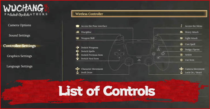 Wuchang Fallen Feathers List of Controls