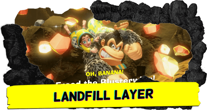 Landfill Layer Banana and Fossil Locations
