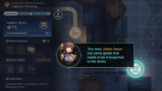 Honkai Star Rail - Oldies Depot Logistics Planning