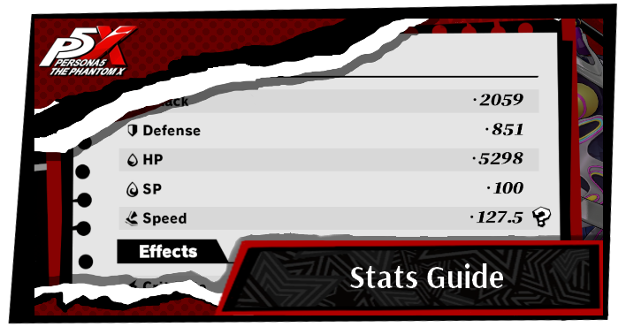 Persona 5 X Stats Guide