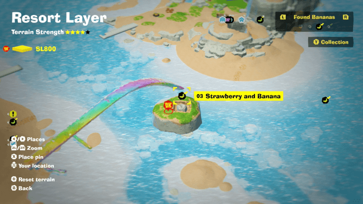 Strawberry and Banana Banandium Gem Map Location