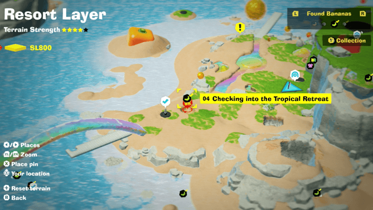 Checking into the Tropical Retreat Banandium Gem Map Location