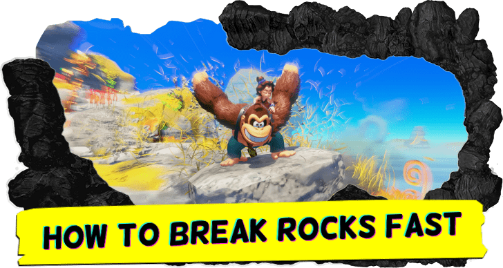 Donkey Kong Bonanza - How to Break Rocks Fast