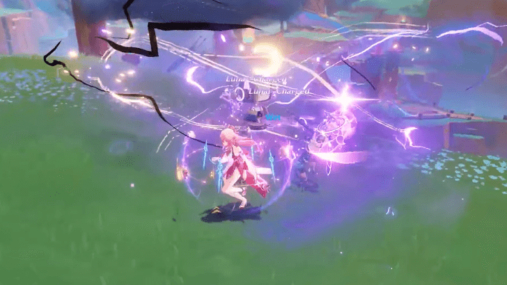 Genshin Impact - Ineffa Lunar-Charged Reaction