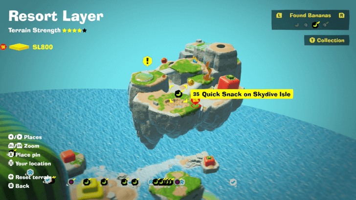 Quick Snack on Skydive Isle Banandium Gem Map Location