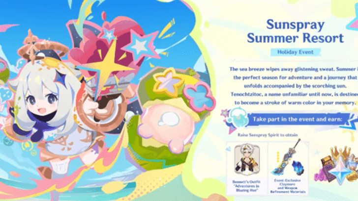 Genshin Impact - Sunspray Summer Resort  Event