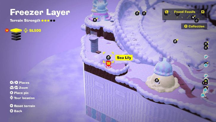 Sea Lily 12 Fossil Map Location