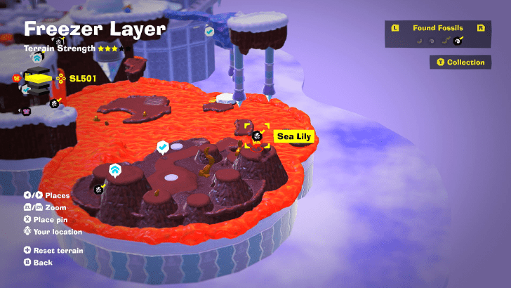 Sea Lily 15 Fossil Map Location