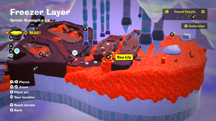 Sea Lily 19 Fossil Map Location