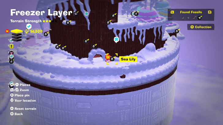 Sea Lily 13 Fossil Map Location