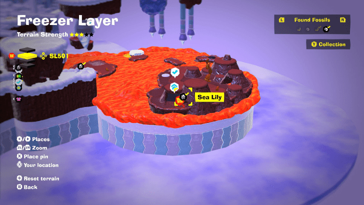 Sea Lily 14 Fossil Map Location