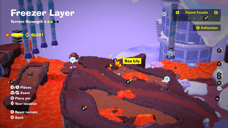 Sea Lily 18 Fossil Map Location