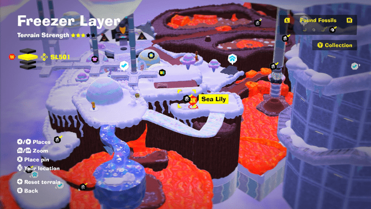 Sea Lily 16 Fossil Map Location