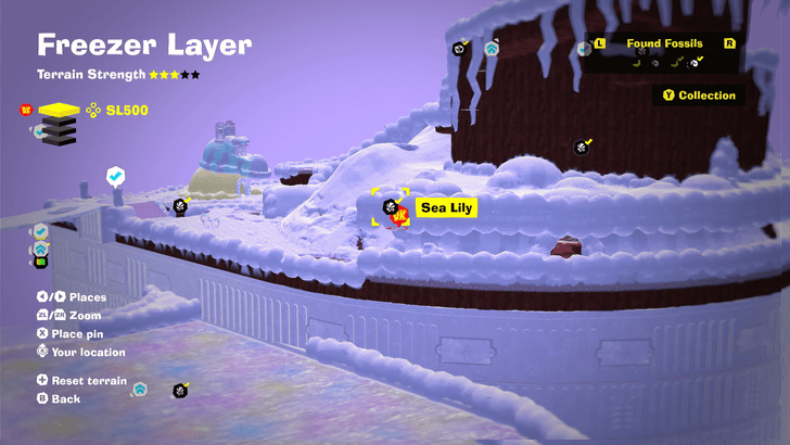 Sea Lily 4 Fossil Map Location