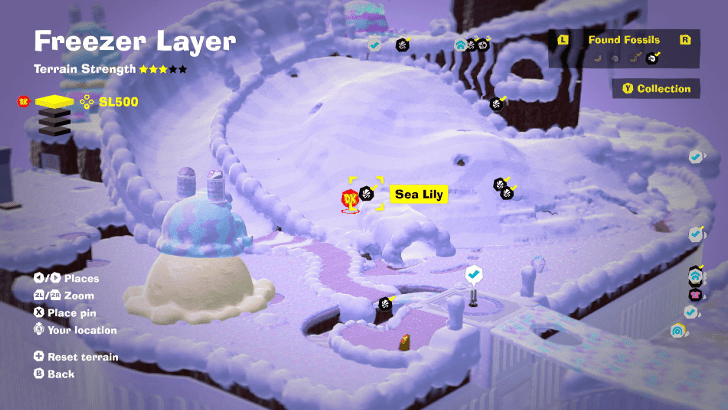 Sea Lily 6 Fossil Map Location