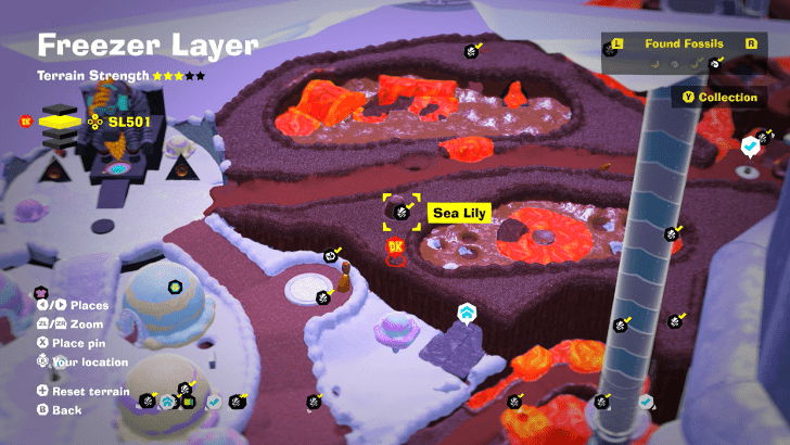 Sea Lily 28 Fossil Map Location