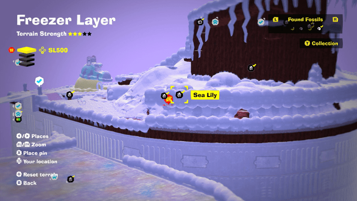 Sea Lily 5 Fossil Map Location