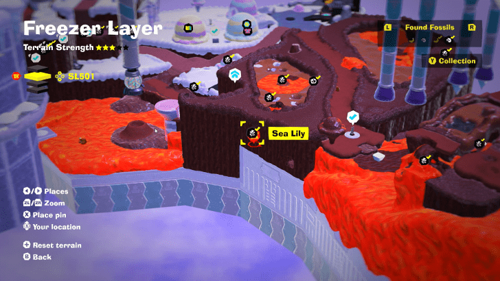 Sea Lily 27 Fossil Map Location