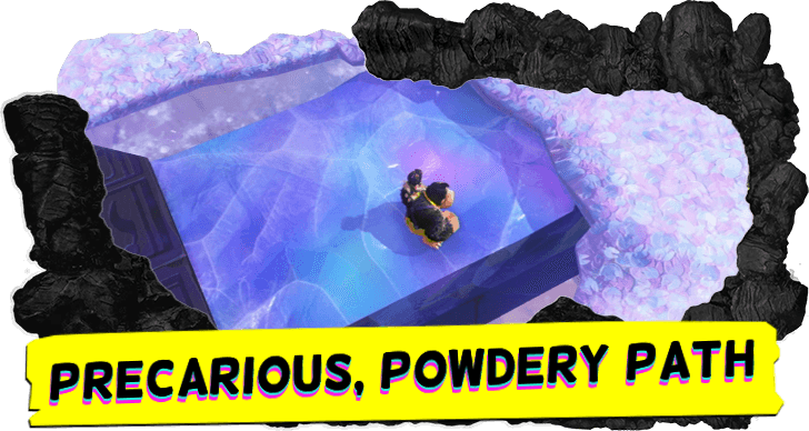 Precarious, Powdery Path Puzzle Guide