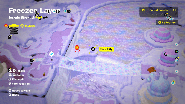 Sea Lily 10 Fossil Map Location