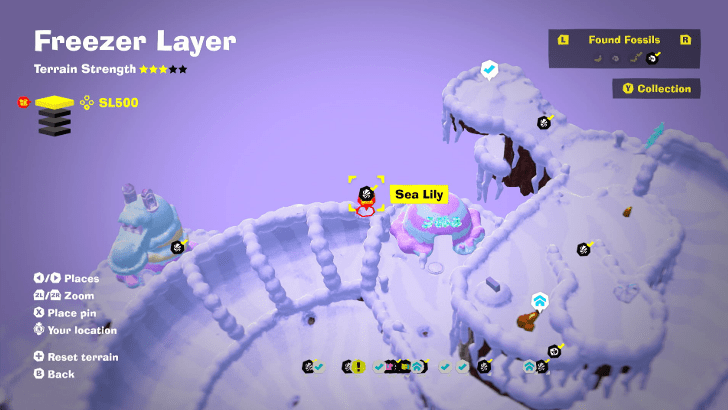 Sea Lily 8 Fossil Map Location