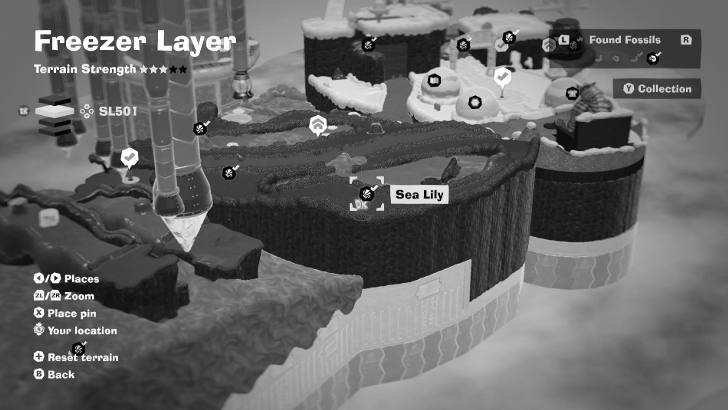 Sea Lily 17 Fossil Map Location