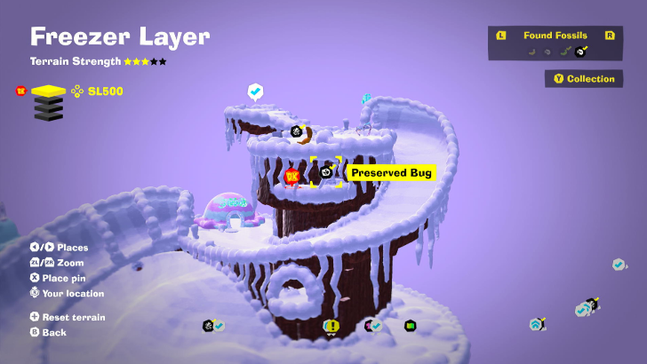 Preserved Bug 1 Fossil Map Location